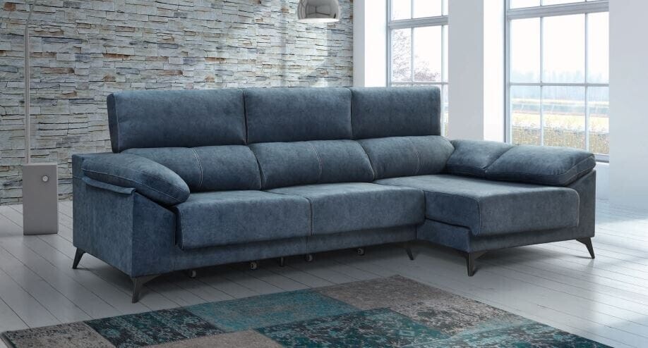 Sofá chaise longue asientos extraíbles NOA - Imagen 4