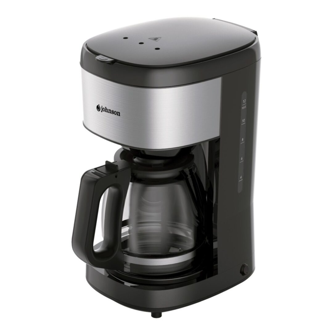 Cafetera de goteo Johnson Negro e Inox – 1,5L, 1080W, con función mantener caliente