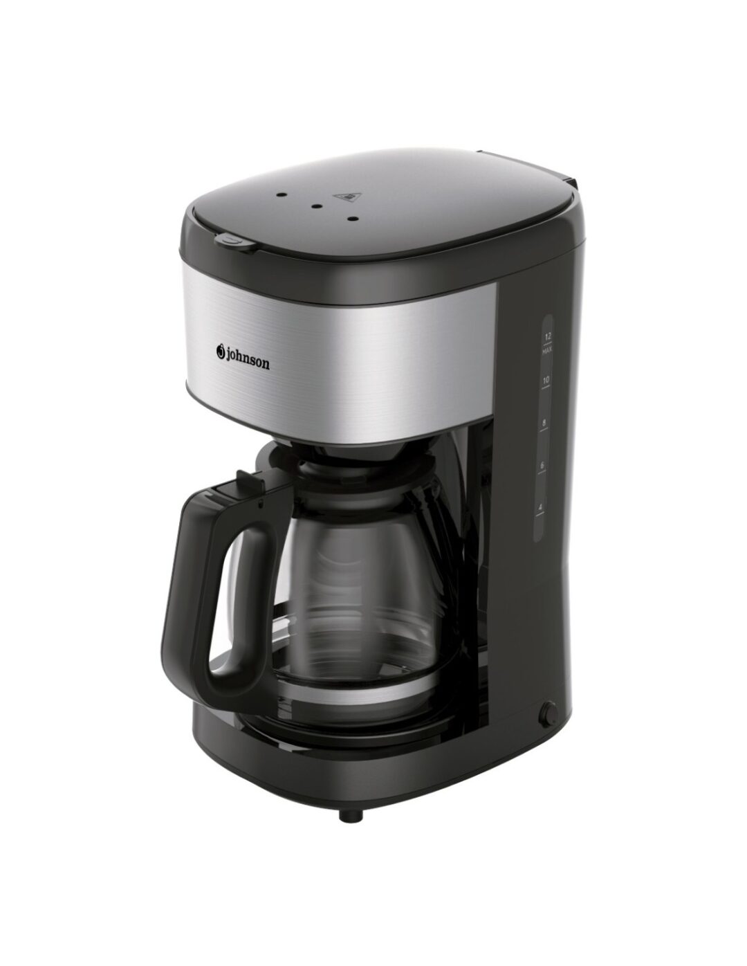 Cafetera de goteo Johnson Negro e Inox – 1,5L, 1080W, con función mantener caliente