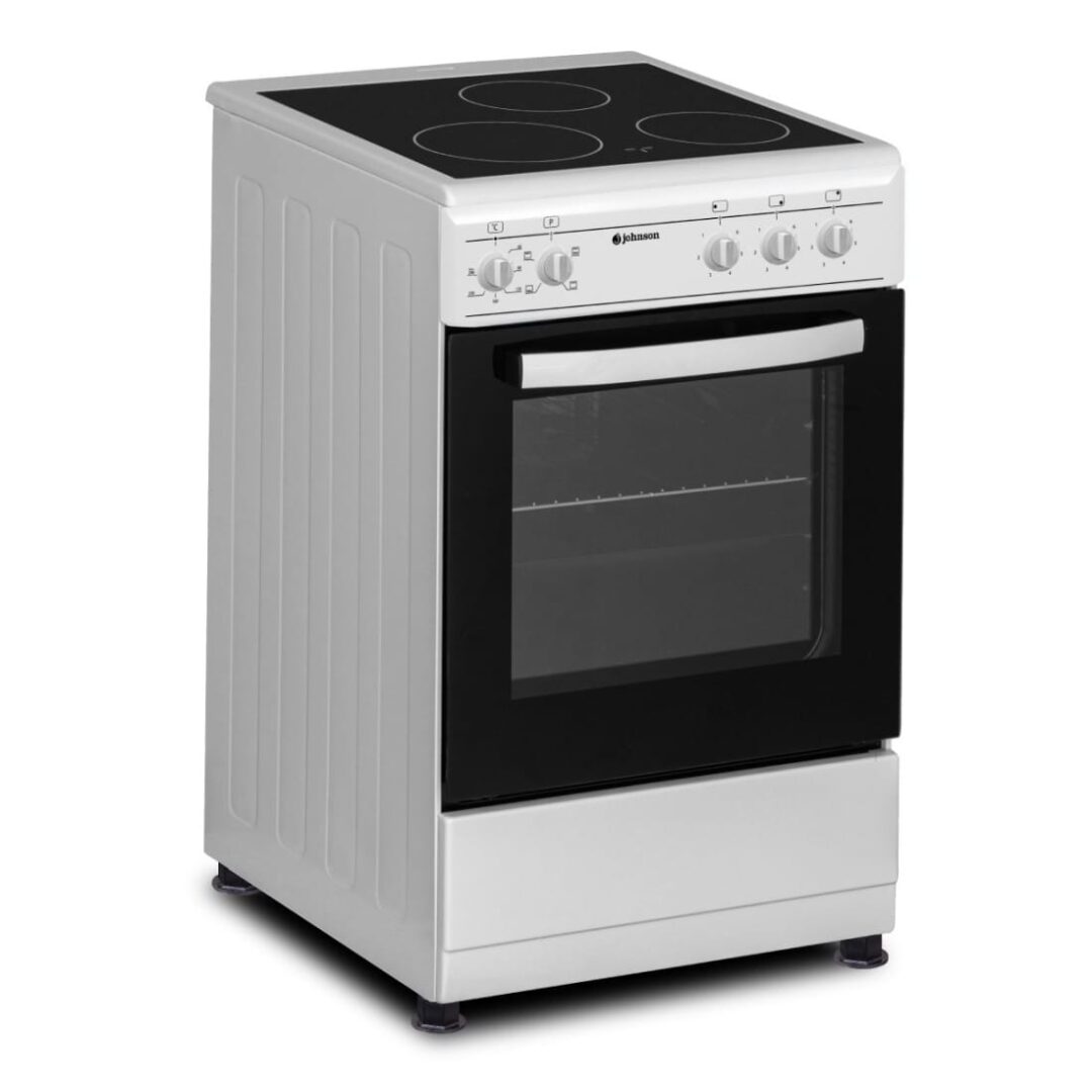 Cocina Eléctrica con Vitrocerámica y Horno Convencional - 50 cm - Blanco