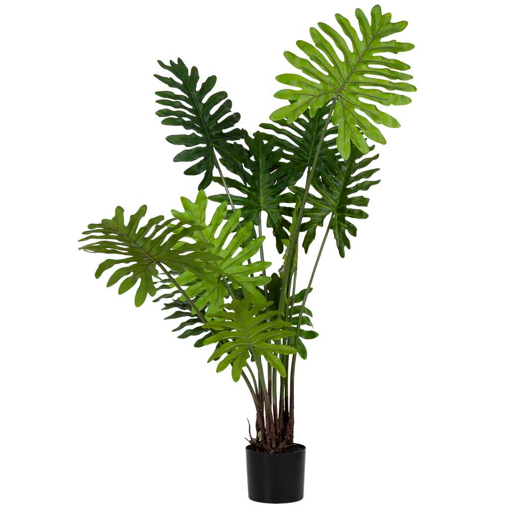 Guembé verde artificial decorativo con 12 hojas