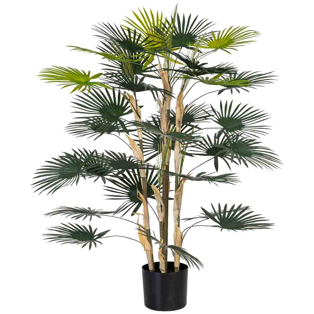 Palmera decorativa artificial con 30 hojas