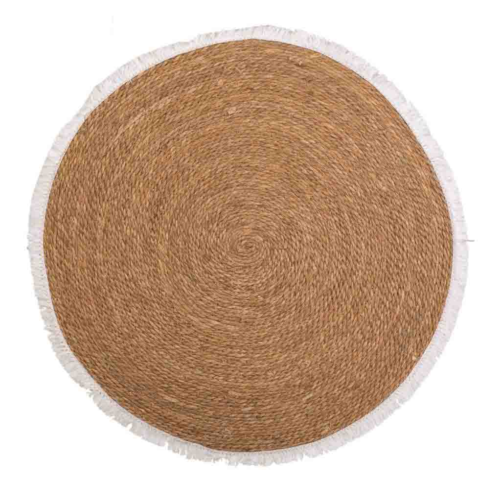 Alfombra fibra natural tejido artesanal