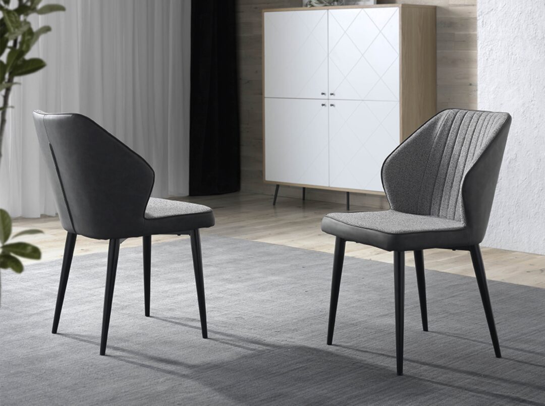 Silla tapizada SPRINGFIELD gris - Imagen 4
