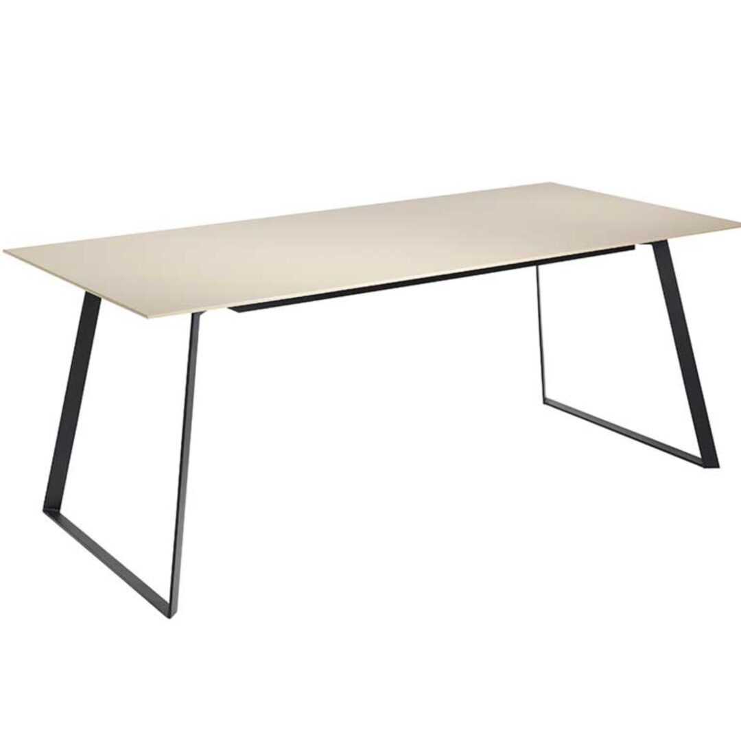 Mesa fija rectangular moka 180x90 cm