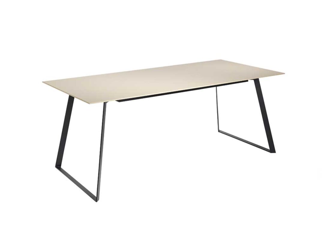 Mesa fija rectangular moka 180x90 cm