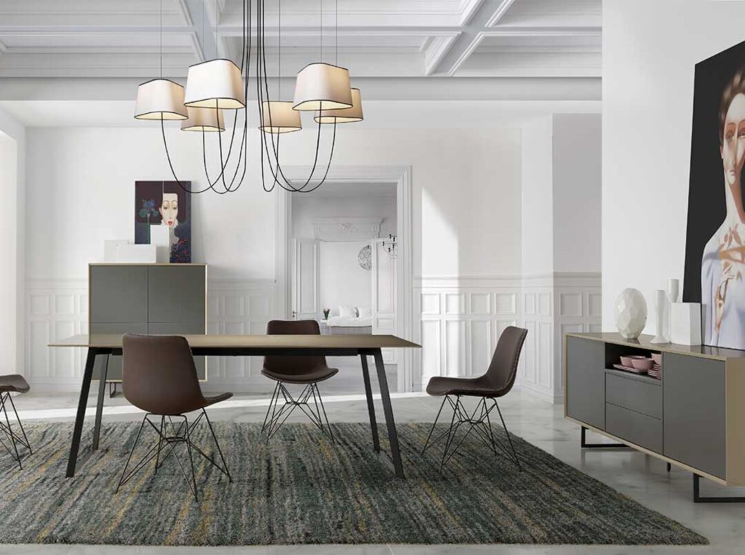 Mesa fija rectangular moka 180x90 cm - Imagen 3