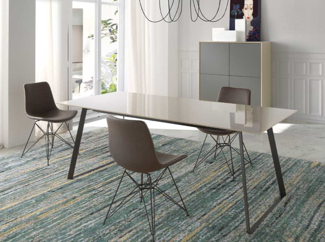 Mesa fija rectangular moka 180x90 cm - Imagen 4