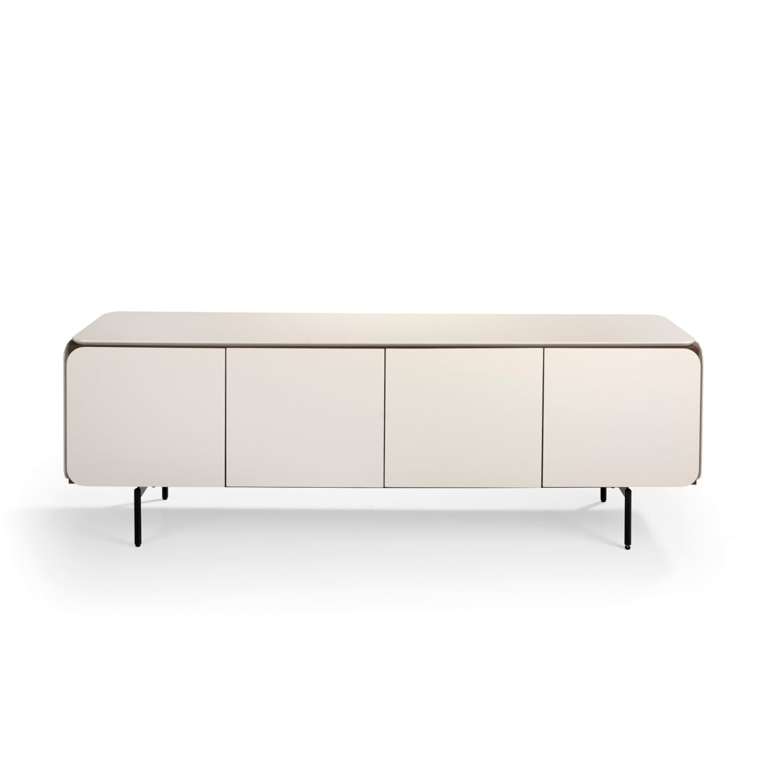 Módulo TV 182 cm – Crema mate y nogal - Imagen 2