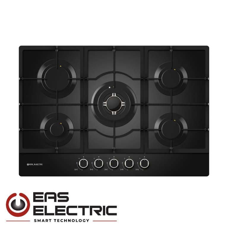 ENCIMERA CRISTALGAS EAS ELECTRIC 5 FUEGOS NEGRA