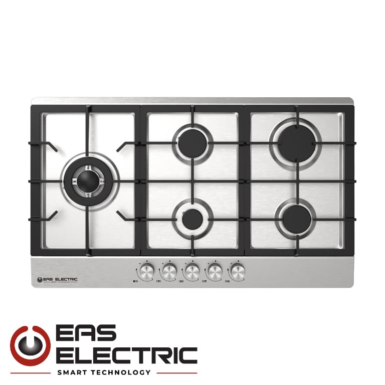ENCIMERA GAS EAS ELECTRIC 5 FUEGOS 90CM (PARA HUECO 81,5CM) FUEGO TRIPLE PARRILL