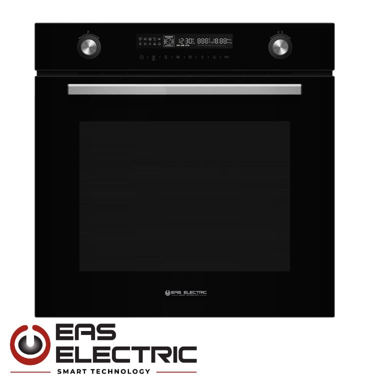 HORNO EAS ELECTRIC 72L PIROLITICO 13 FUNCIONES DISPLAY CRISTAL NEGRO