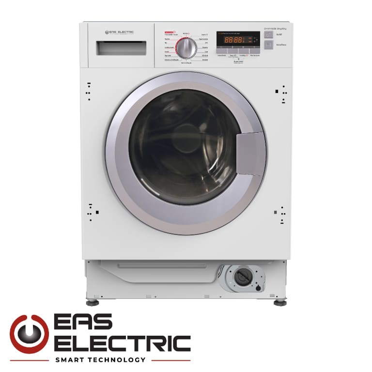 LAVASECADORA INTEGRABLE EAS ELECTRIC CF 8KG/6KG 1400RPM CLASE B INVERTER DISPLAY