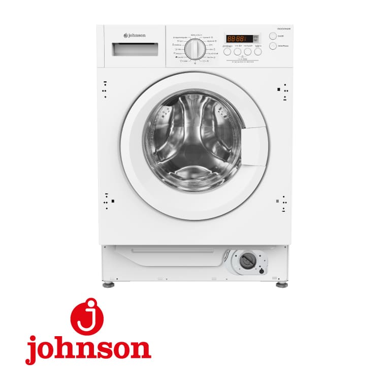 LAVADORA JOHNSON INTEGRABLE 8KG 1400RPM A MOTOR INVERTER