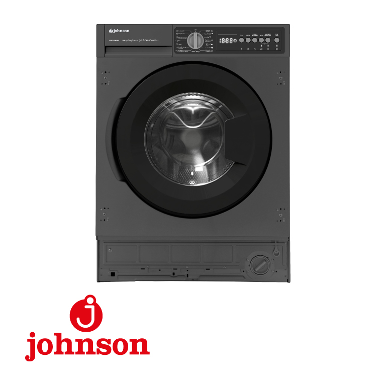 LAVADORA JOHNSON INTEGRABLE 8KG 1400RPM CLASE A MOTOR INVERTER