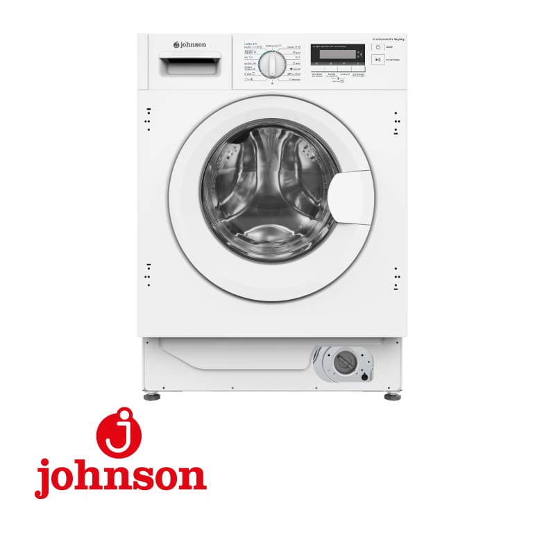 LAVASECADORA INTEGRABLE JOHNSON CF 8KG/6KG 1400RPM CLASE B INVERTER DISPLAY