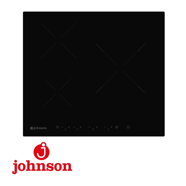 PLACA INDUCCION 7400W JOHNSON 3 ZONAS 280MM. CRISTAL NEGRO