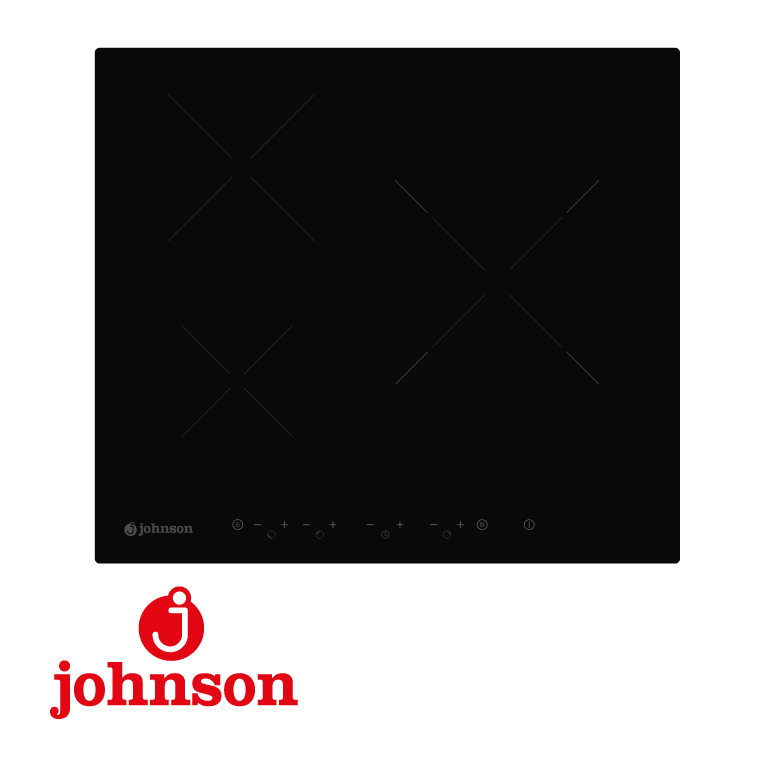 PLACA INDUCCION 7400W JOHNSON 3 ZONAS 280MM. CRISTAL NEGRO