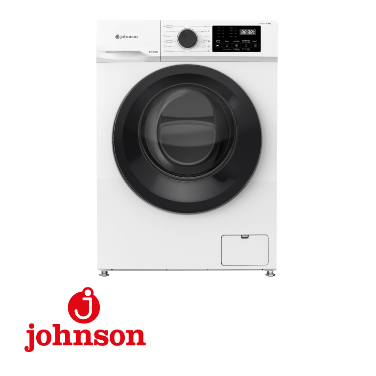 LAVADORA JOHNSON CF 6KG 1000RPM A-10% INVERTER DISPLAY BLANCA