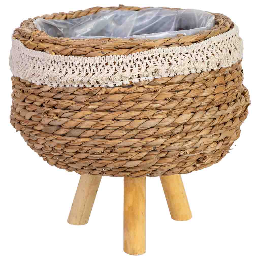 Macetero de cuerda con patas