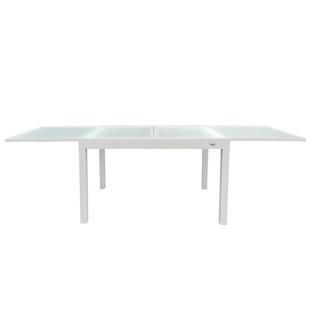 Mesa Terraza Altea Extensible en Aluminio Blanco