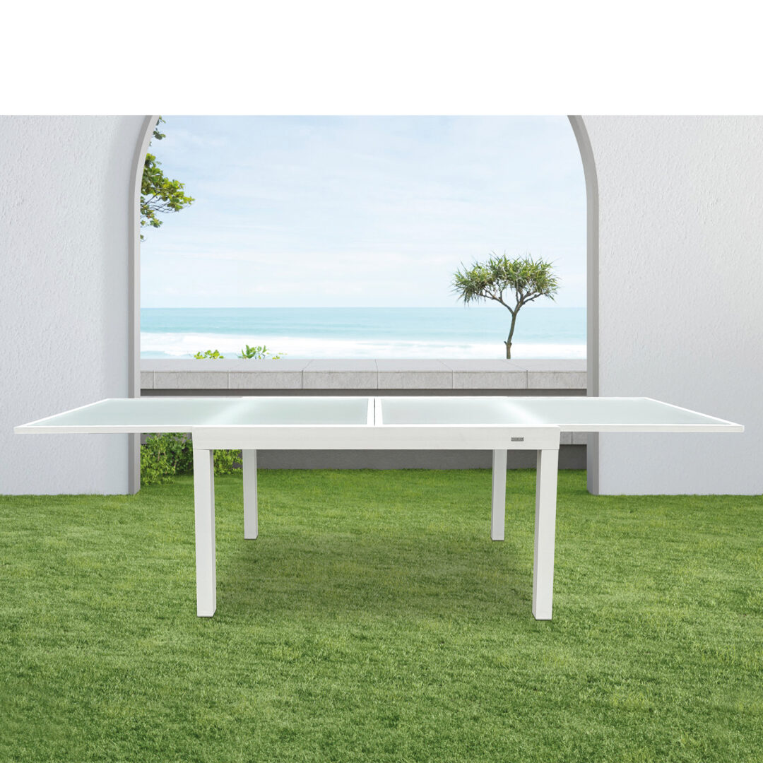 Mesa Terraza Altea Extensible en Aluminio Blanco - Imagen 4