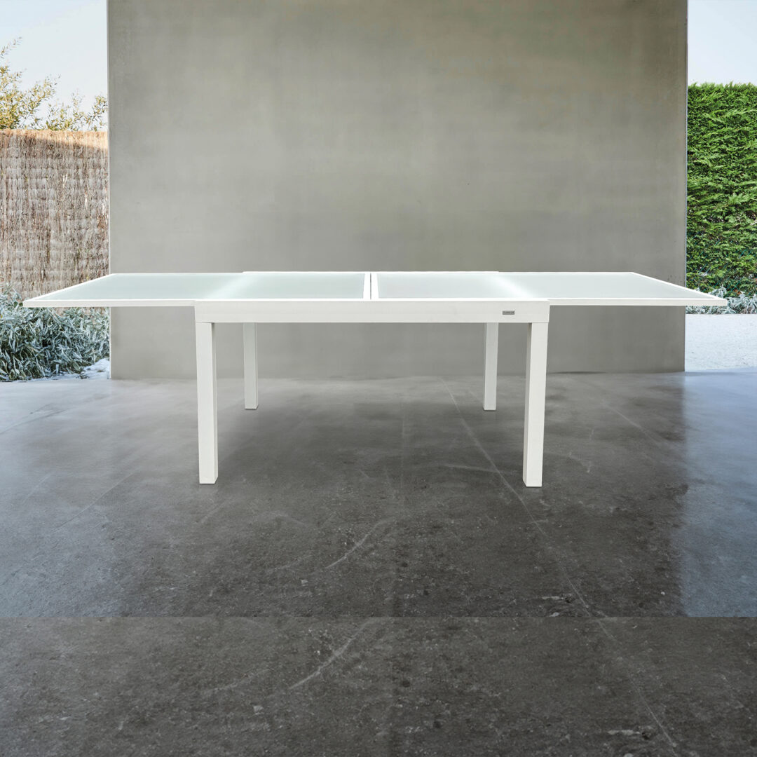 Mesa Terraza Altea Extensible en Aluminio Blanco - Imagen 2