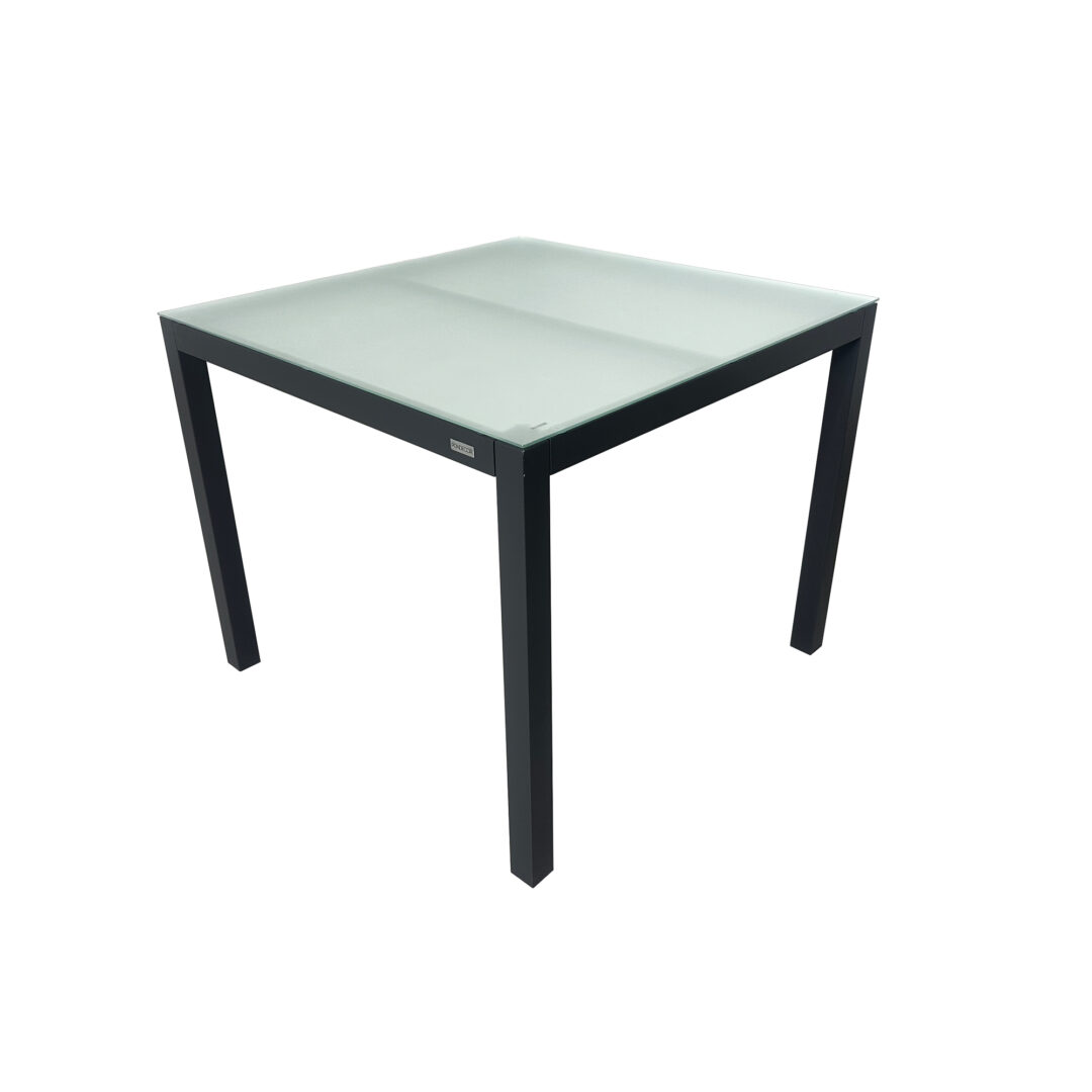 Mesa Cuadrada Niza en Aluminio Antracita