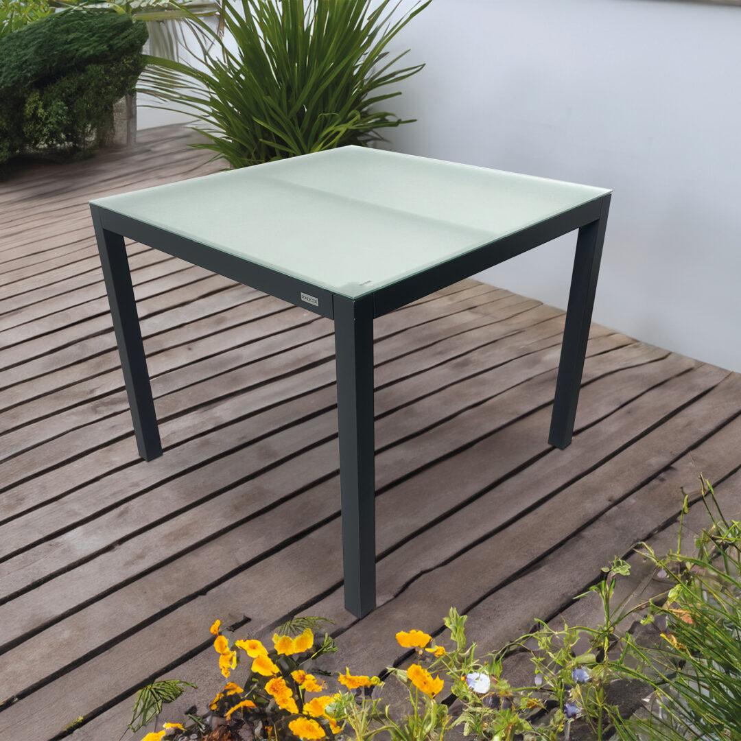 Mesa Cuadrada Niza en Aluminio Antracita - Imagen 4