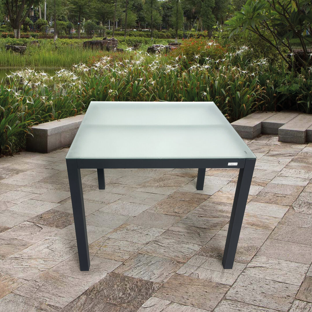 Mesa Cuadrada Niza en Aluminio Antracita - Imagen 3