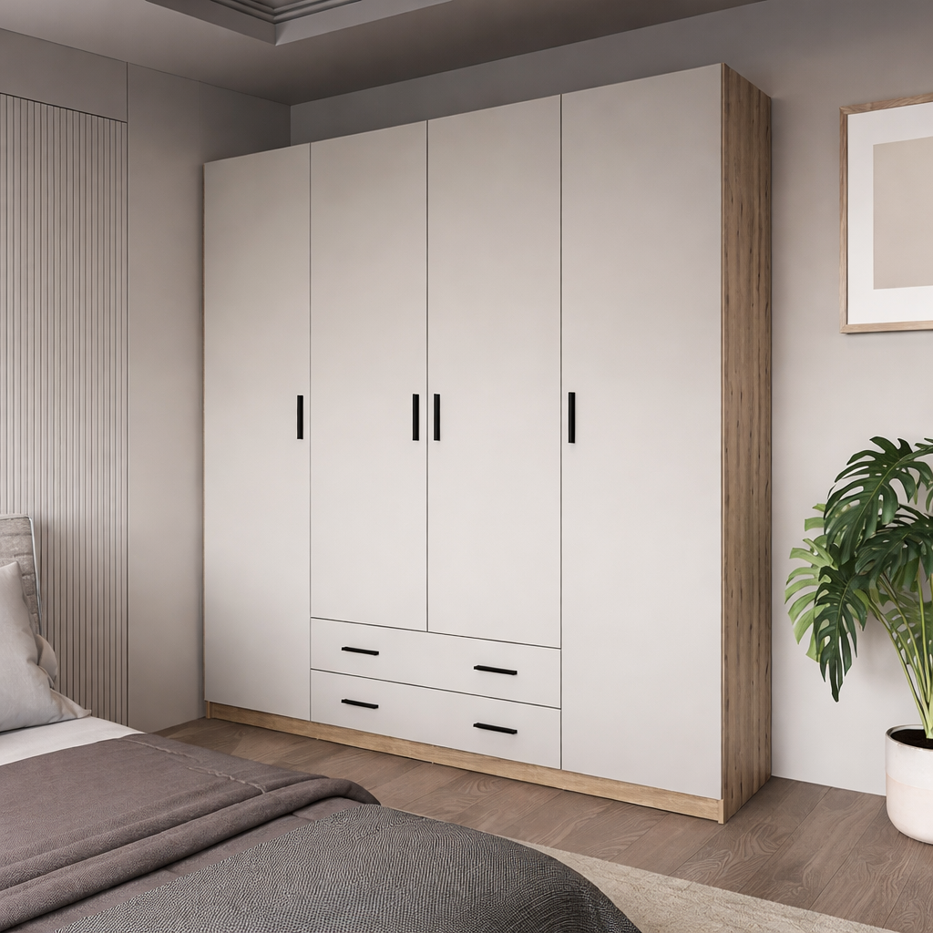 Armario ELBA 4 Puertas con Cajones