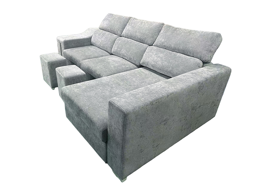Sofá Chaise Longue Cama Menua Gris - Imagen 2