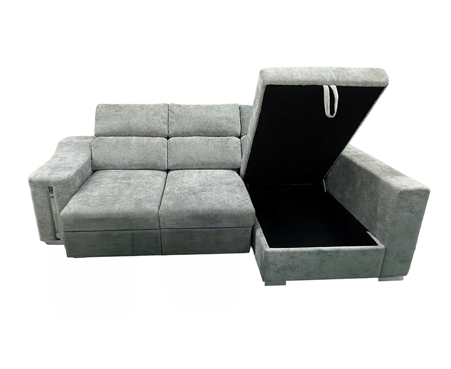 Sofá Chaise Longue Cama Menua Gris - Imagen 3